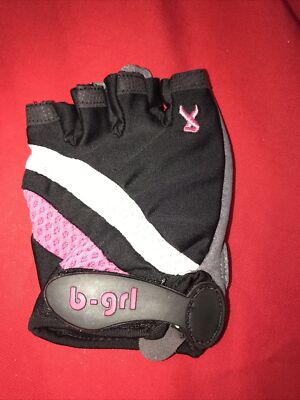 b-grl Women's BCR Fitness Cycling Glove, Black - Medium, LEFT Hand ONLY