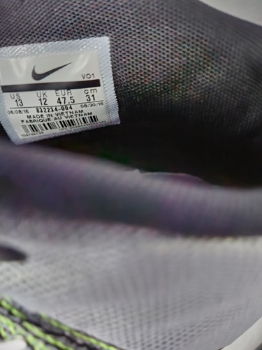 Nike Mens Zoom Ascention 832234-004 Gray Basketball Shoes Sneakers Size 13