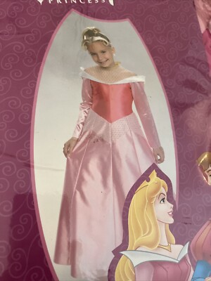 Disguise Brand Disney Princess Aurora Deluxe Child Costume Brand New Size 7-8