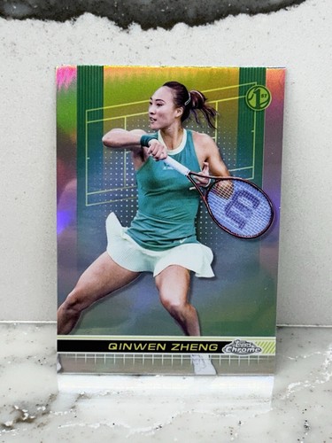2024 Topps Chrome Tennis Qinwen Zheng 1st Refractor Olympic