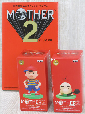 MOTHER 2 Earthbound Nintendo Official Guide & Figure SNES Book Set 1994 SG39