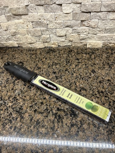 New Black Microplane Premium Classic Series Zester Grater Stainless Steel USA