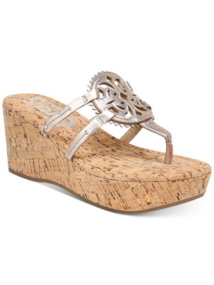 Женские бежевые босоножки-стринги на танкетке Rocky ОТ SAM EDELMAN, 11 М