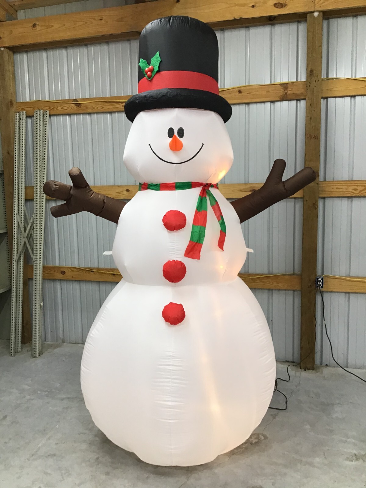Snow Man - mimi 8ft Gemmy Airblown Inflatable Prototype Christmas Snowman