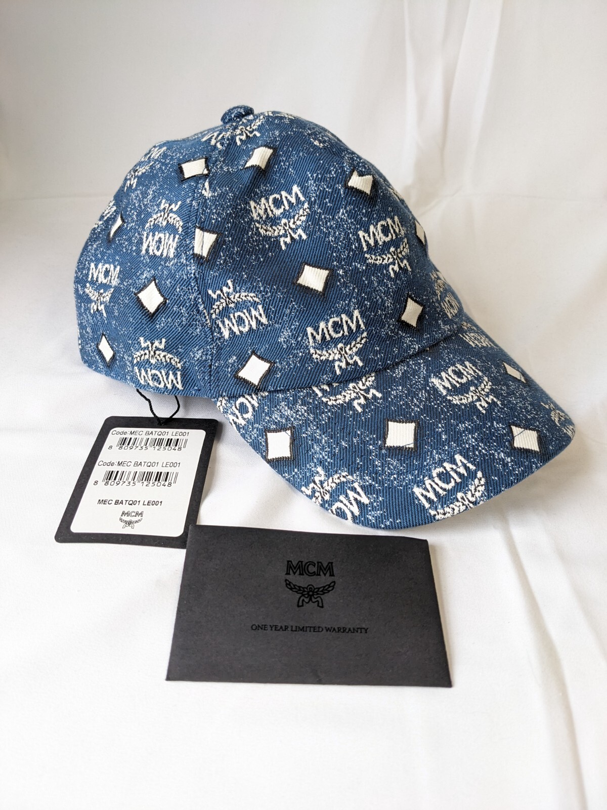 MCM エムシーエム　ヴィセトス　クラシック　レザーキャップ 中古・古着通販】MCM (エムシーエム) 総柄レザーキャップ