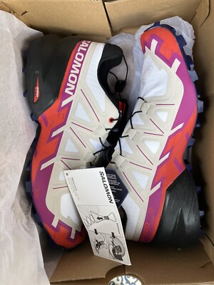 New Salomon Speedcross 6 white 417432 Outdoor Hiking Trail Run Shoes Women's 10