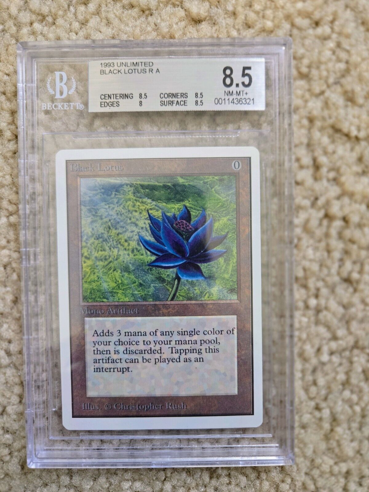 Magic the Gathering MTG Unlimited Black Lotus Power 9 BGS Magic the Gathering MTG Unlimited Black Lotus Power 9 BGS