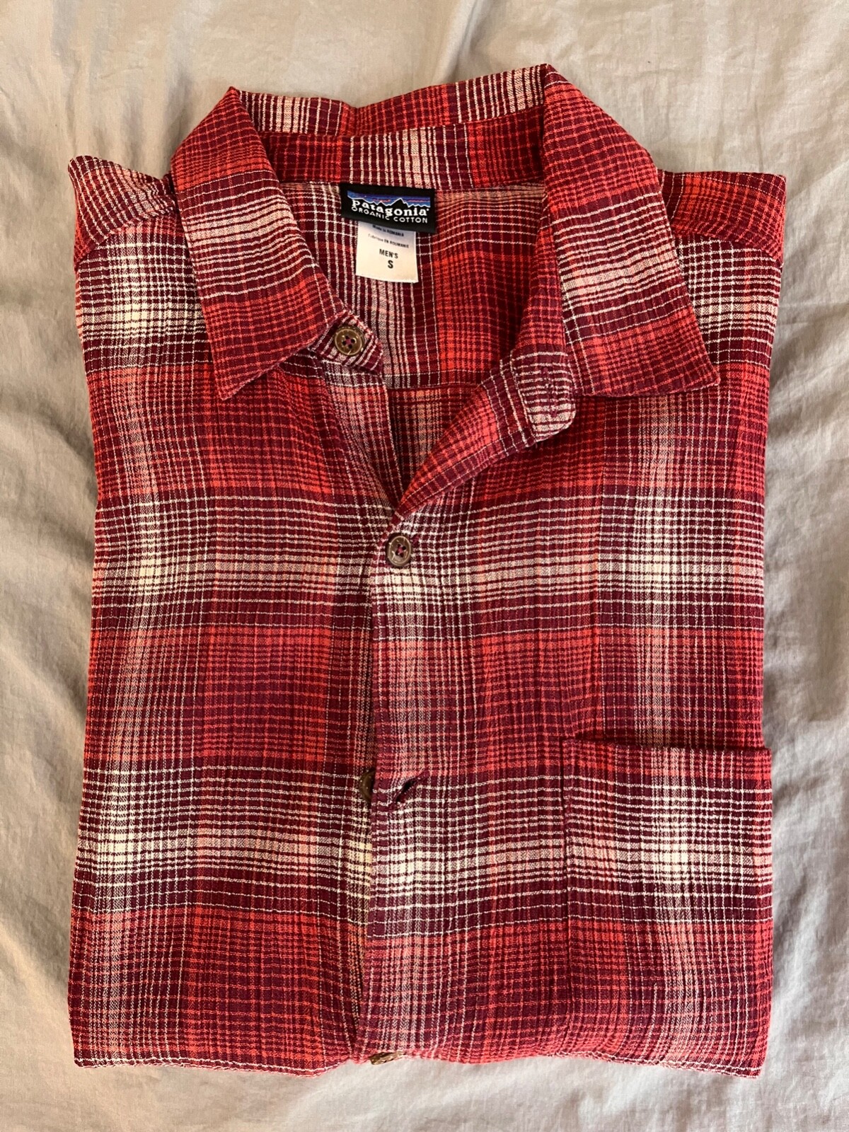 a*t様 新品同様 97年製 Patagonia A/C Yarn Dyed S Vintage Patagonia Men's A/C Yarn-Dye Shirt Red Stripe SS