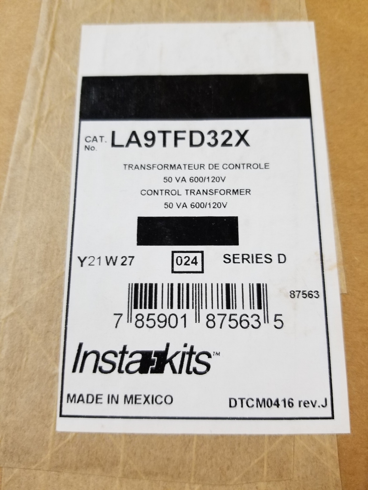 Schneider LA9TFD32X 50VA 600V CONTROL CIRCUIT TRANSFORMER - Picture 1 of 9