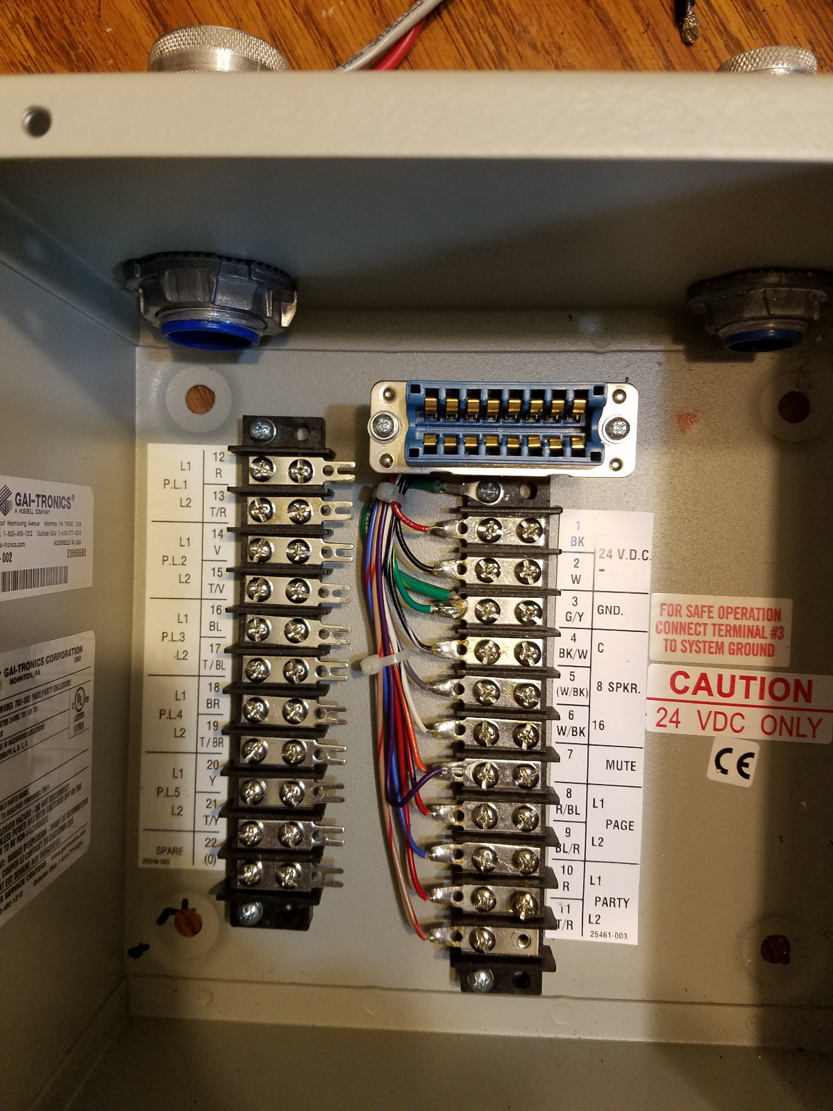 GAI-TRONICS 701-307 HANDSET SPEAKER AMPLIFIER & 702-002 ENCLOSURE