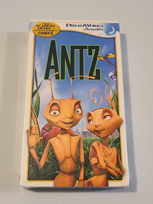 Sealed VHS ''ANTZ'' Movie DreamWorks Animation 2001 Woody Allen Sylvester Stallone