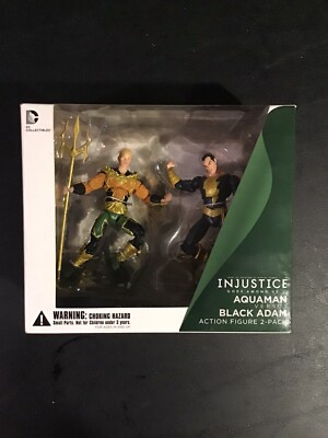 Injustice Gods Among Us Aquaman vs Black Adam 2-Pack, 1:18 3.75 DC Collectibles