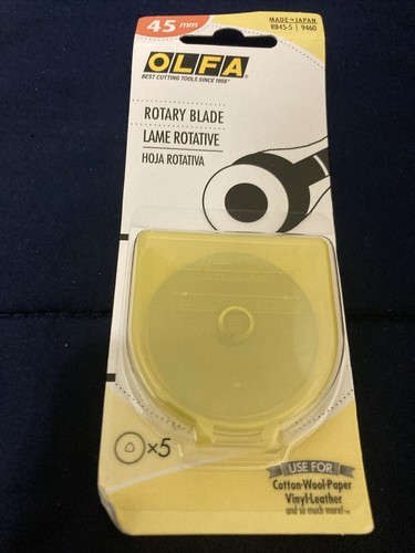 (10) PACKS of OLFA 60mm + 45mm Rotary Replacement Blades 50 Blades Total 5 Packs