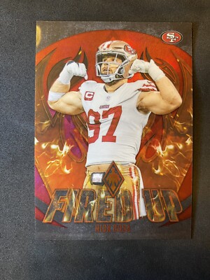2023 Panini Phoenix Nick Bosa   Fired Up /199 Color Match 49ers  