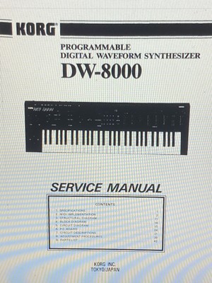 Korg Dw-8000 Service Manual Digital