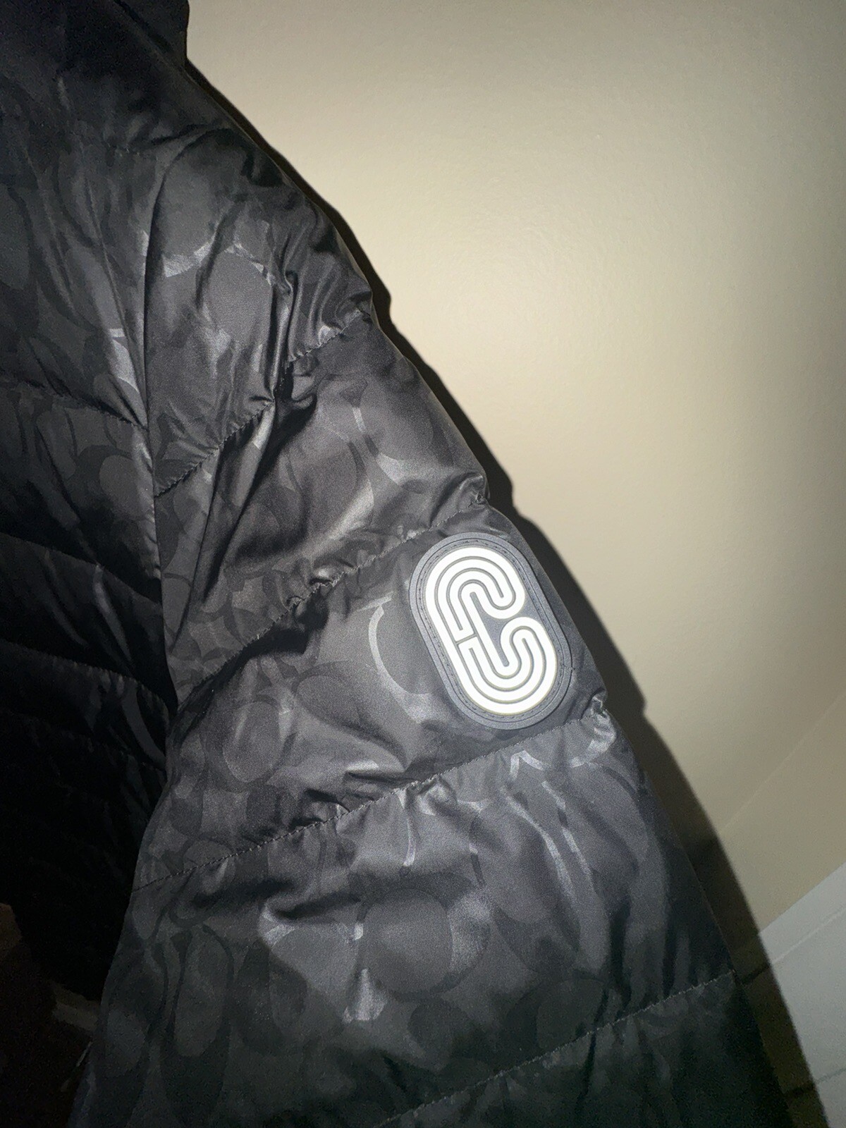 Pre-owned Coach Men's Black Drag Packable Down Jacket (c5189) - Xl-xxl