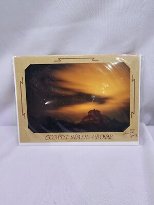 Comet Hale-Bopp Bell Rock & Countbutt Photograph Card 1997 - 6'' X 4''