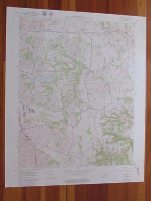 Moberly Kentucky 1979 Original Vintage USGS Topo Map