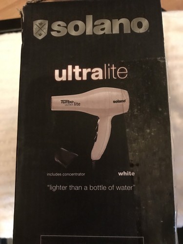 Solano Turbo Ultralite Professional Hair Dryer White