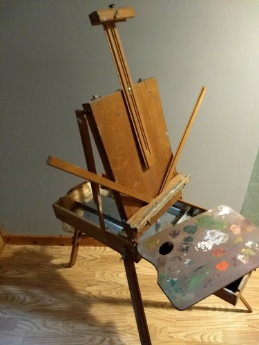 Vintage Jullian Full Box French Easel Paris portable
