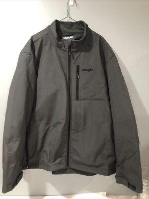 All Terrain Gear X Wrangler Grey Long Sleeve Full Zip Jacket Size 3X Reg Fit