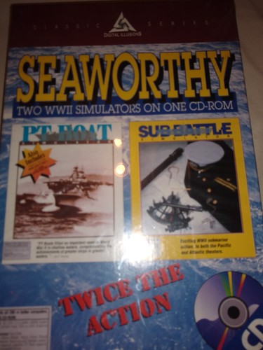 SEAWORTHY PT Boat & PT SU BATTLE SIMULATORS PC CD-ROM