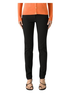 Женские черные узкие брюки ST JOHN с карманами на молнии 8