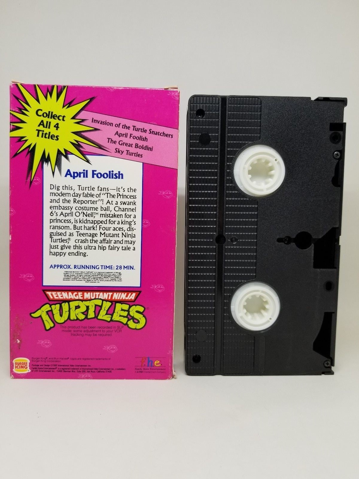 Lot of 5 Vintage TMNT VHS Teenage Mutant Ninja Turtles planet of the Turtleoids