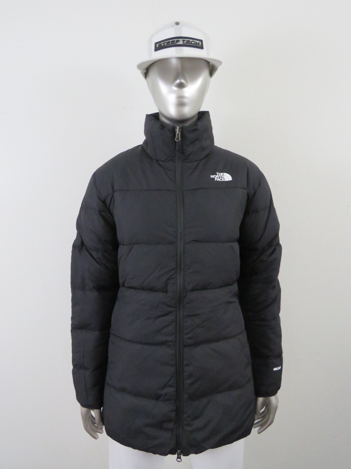 Pre-owned The North Face Womens  Sequoia Triclimate Waterproof Down Insulated Parka Jacket In Tnf Black / Tnf White Logo