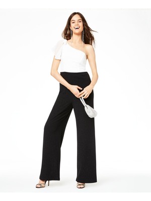 

CITY STUDIO Женский черный вечерний комбинезон с короткими рукавами и широкими штанинами для юниоров