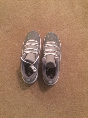 Nike Air Jordan 11 Retro Low BG Grey/White-Gunsmoke Size 6.5Y Shoes