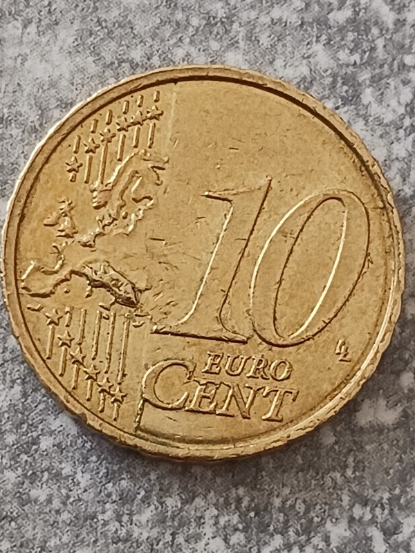 Belgique 10 Euro Cent 2011, Erreur 