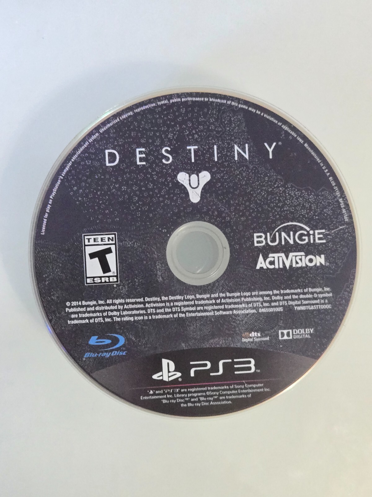 Destiny (Sony PlayStation 3, 2014) PS3 DISC ONLY
