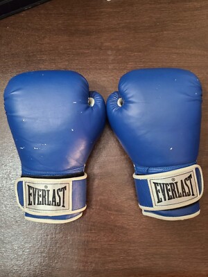 EVERLAST ボクシンググローブ 青/白　8オンス EVERLAST ボクシンググローブ 青/白 8オンス 武道・格闘技