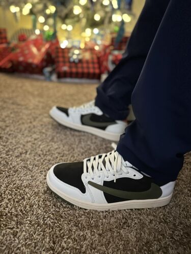 Nike Women's Air Jordan 1 Low Travis Scott Olive DZ4137-106 Nike Women's Air Jordan 1 Low Travis Scott Olive DZ4137-106