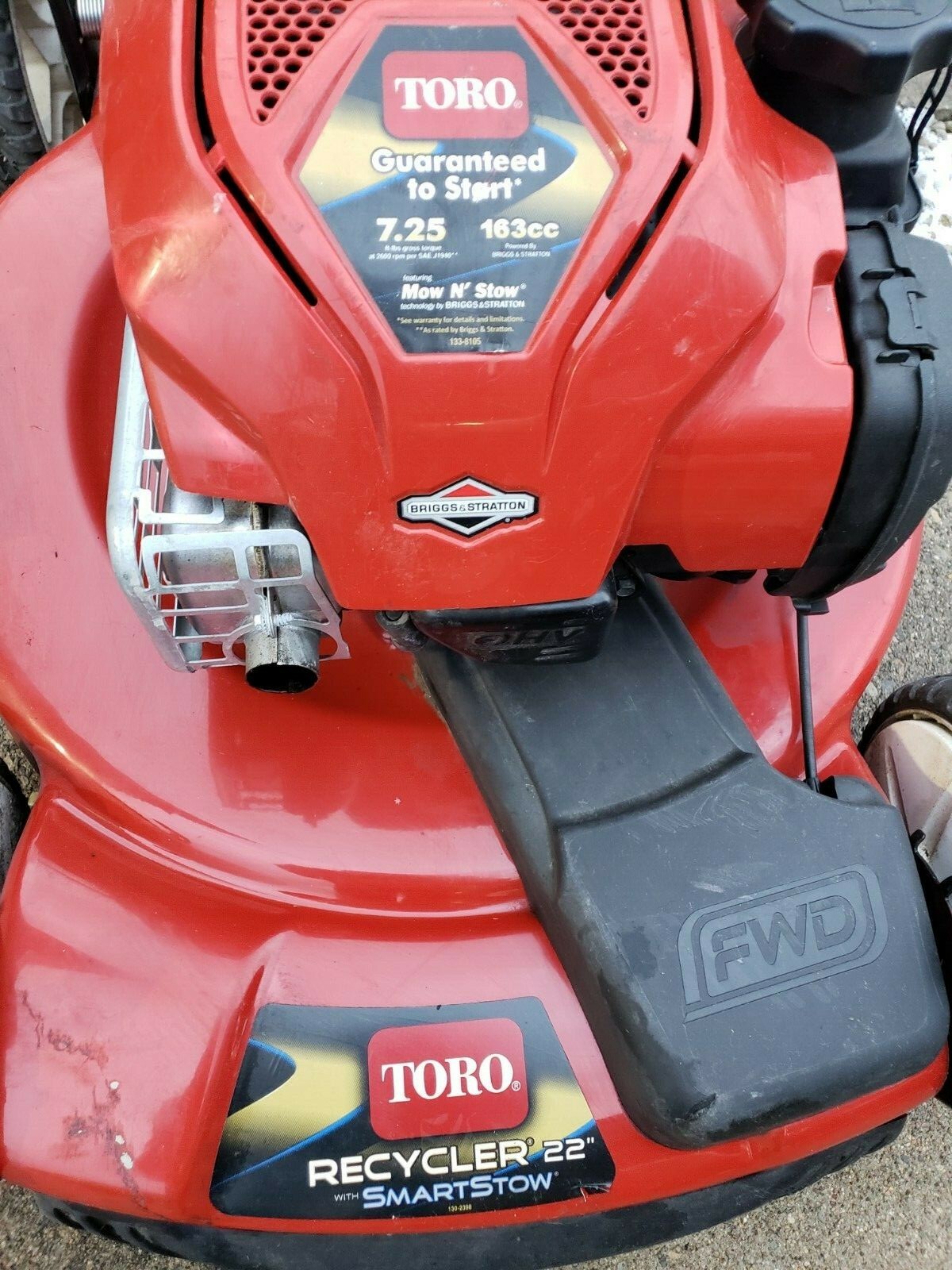 Toro Briggs & Stratton Mow N' Stow 22