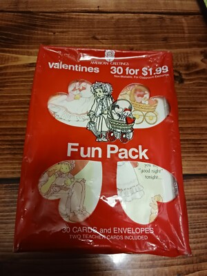 American Greeting Cards Valentines Fun Pack 30 Cards Brand New