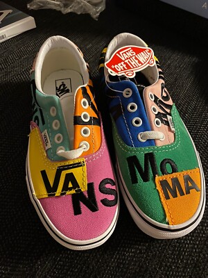 MoMA x VANS Era Multi-colors Men Size US 3.5 NEW 100% Authentic