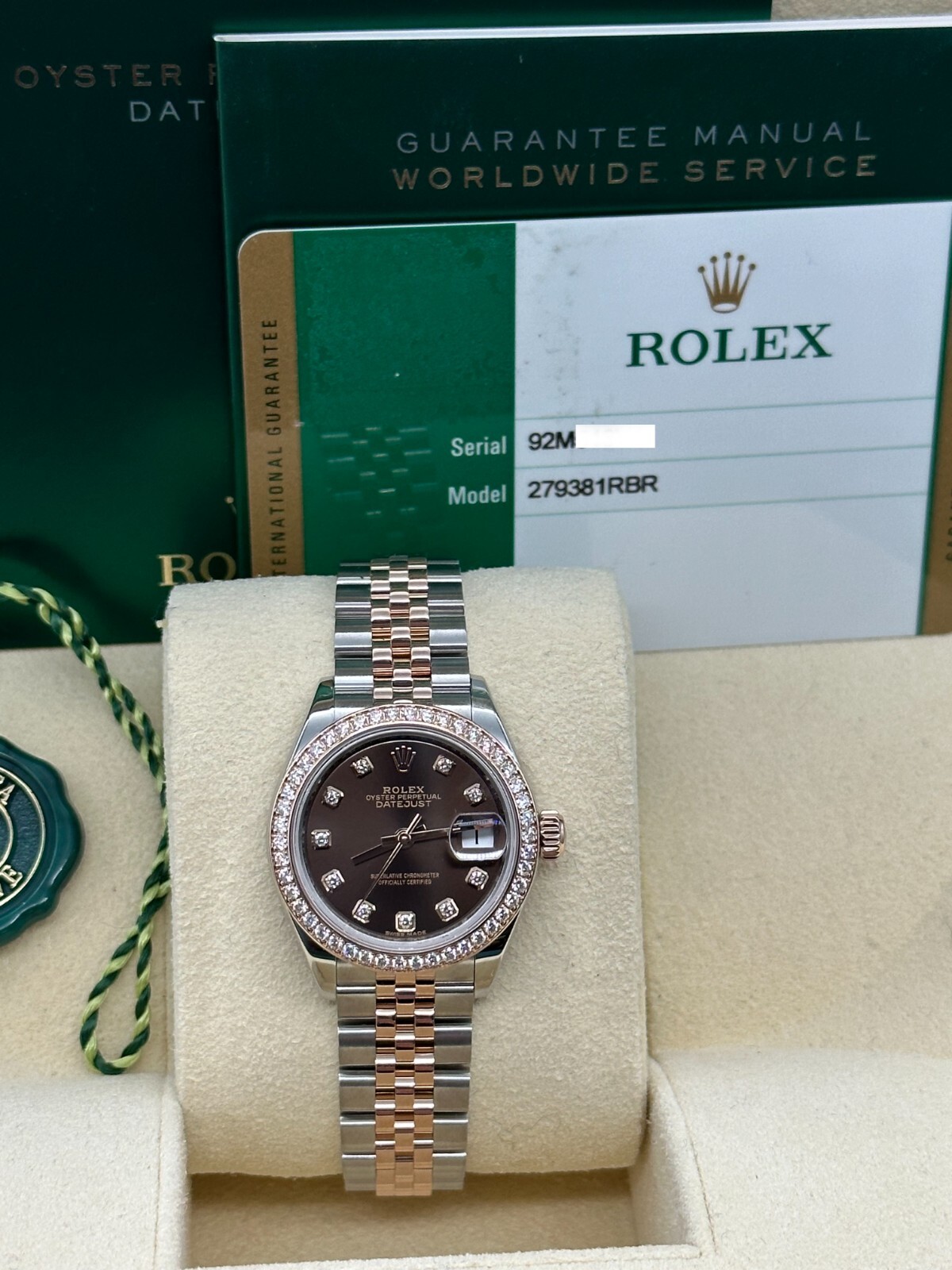 しょこるん Rolex Lady-Datejust 28 Chocolate Dial Women's Watch 279175