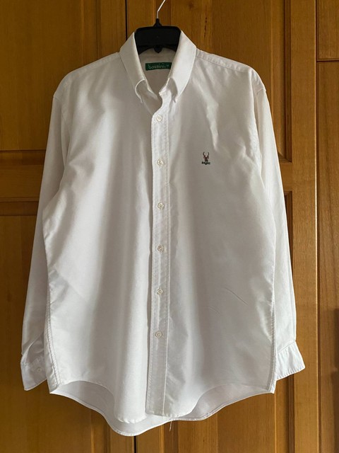 Bossini Long Sleeve Cotton White Casual 