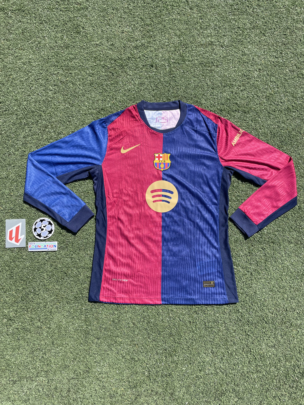 Barcelona Fc Home 24/25 Men's Large Raphinha Long Sleeve Barcelona Fc Home 24/25 Men's Large Raphinha Long Sleeve