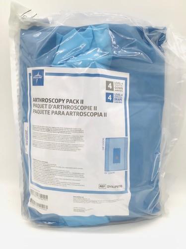 Medline DYNJP8110 Arthroscopy Pack II w/ Level 4 Gown AAMI PB70 - NEW OEM Sealed