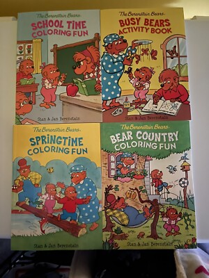 THE BERENSTAIN BEARS  Lot Of Four Activity  & Coloring Books