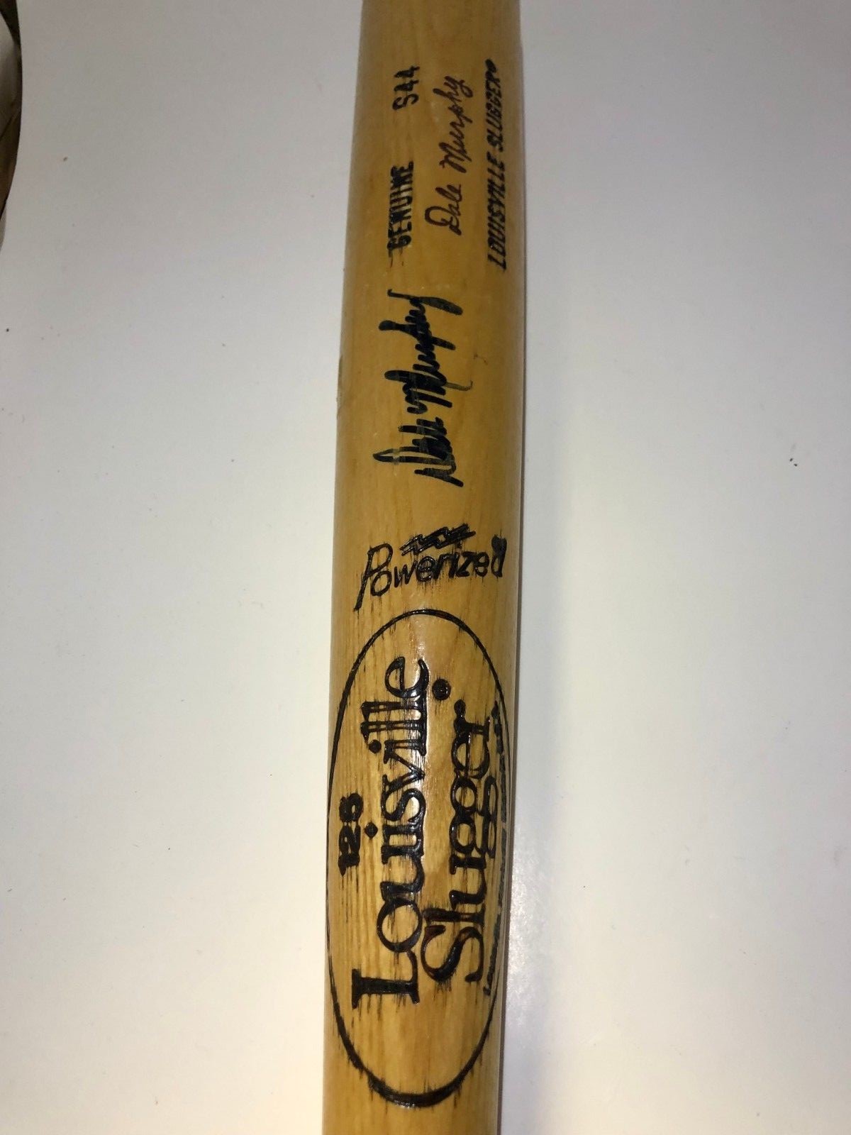 Dale Murphy Signed Bat Vintage 125 Louisville Slugger Wood Bat