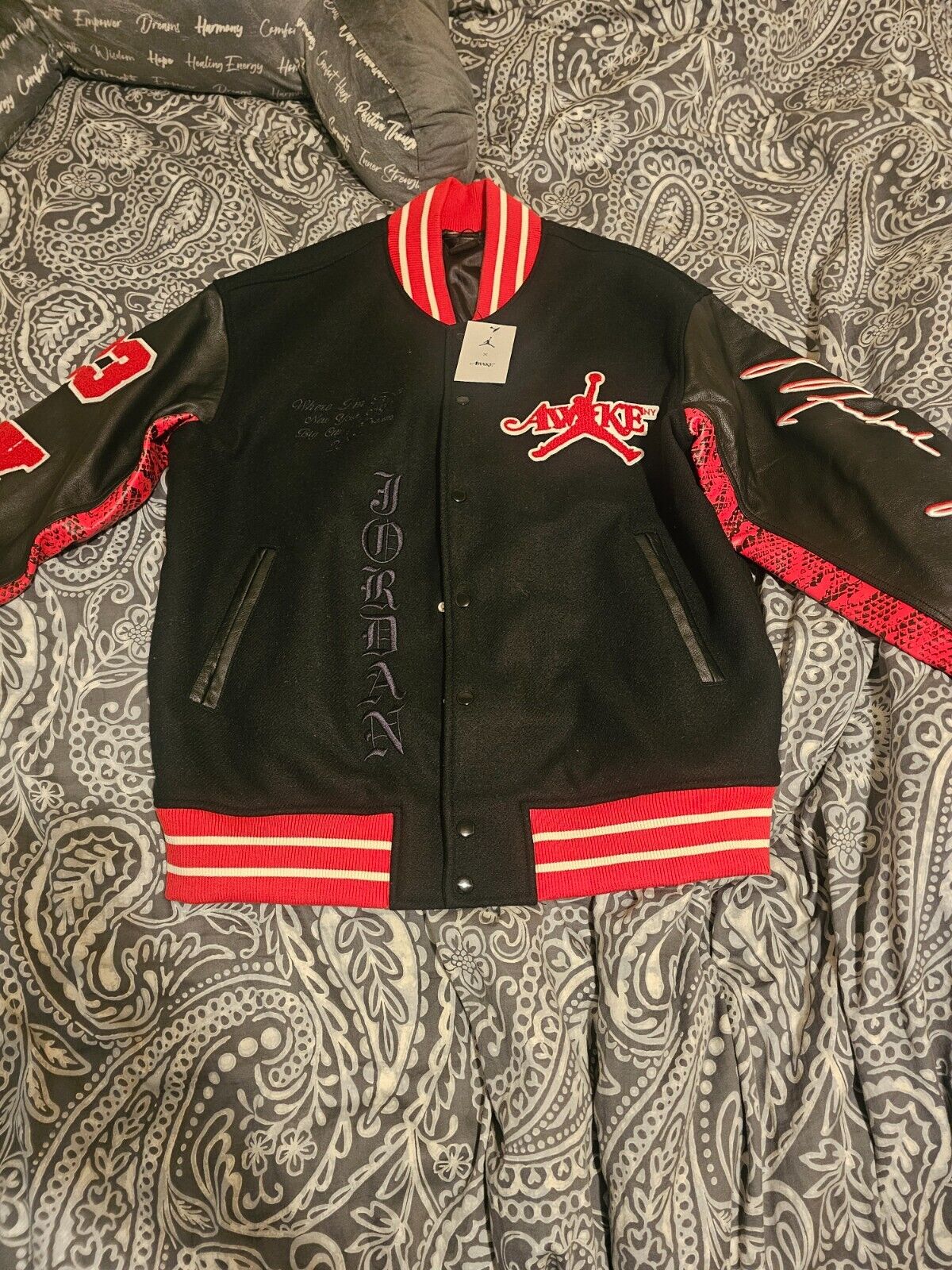 Jordan x AWAKE NY Varsity Jacket Size Large - NWT -IN HAND Jordan x AWAKE NY Varsity Jacket Size Large - NWT -IN HAND
