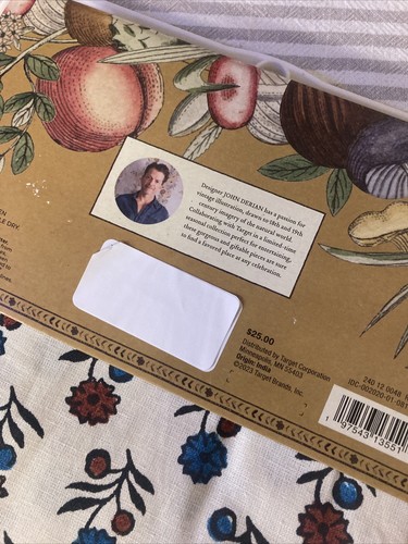 John Derian For Target 60&rdquo; X 84&rdquo; Fall Flowers Printed Table Cloth