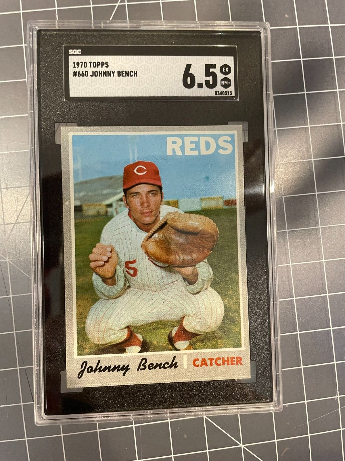 Johnny's - pime 1970 TOPPS #660 JOHNNY BENCH CINCINNATI REDS BASEBALL CARD