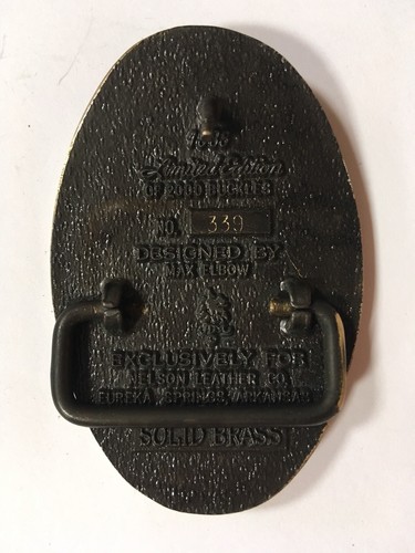 1983 Arkansas Solid Brass Belt Buckle no. 339