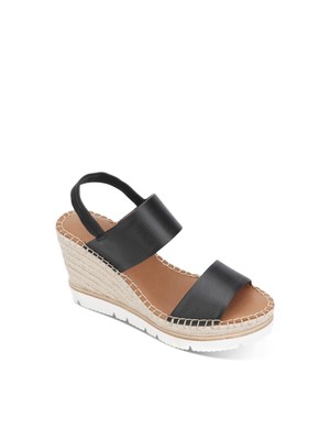 

GENTLE SOULS KENNETH COLE Женские черные туфли на платформе 1 дюйм Elyssa Almond на танкетке, Черный, GSS0078LE