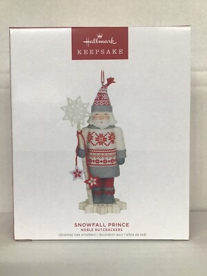 SNOWFALL PRINCE ~ 5th of NOBLE NUTCRACKERS ~ 2023 Hallmark Keepsake Ornament